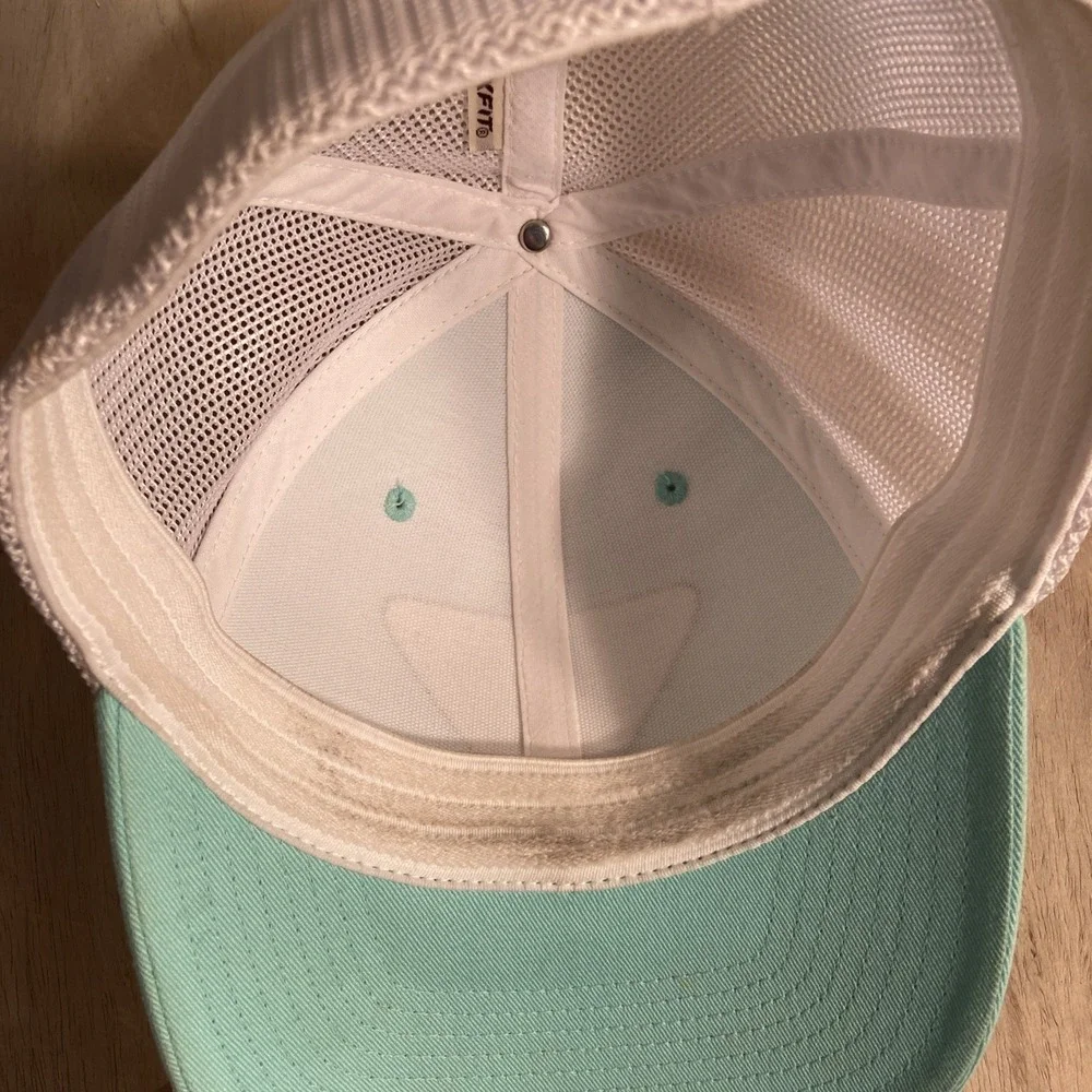 PFG Performance Fishing‎ Gear Fitted Trucker Hat Teal S/M Colorblock Columbia